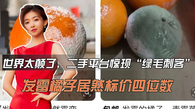 发霉橘子背后的商机，二手平台高价售卖探秘