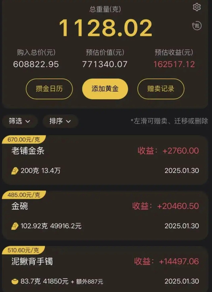 女生黄金投资大揭秘，23天攒下77万黄金，增值11万，揭秘背后的投资之道
