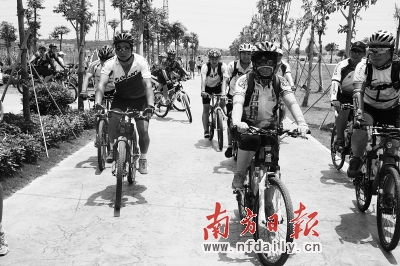 骑友绿道骑行险遭风筝线割头惊魂记