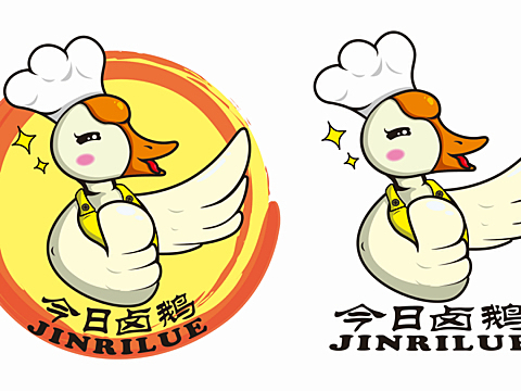 荣昌卤鹅LOGO，传统与创新的完美结合