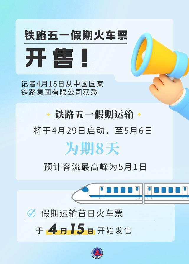明天可买五一火车票，你准备好了吗？
