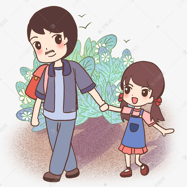父亲接女儿放学，却遭遇女儿的嫌弃