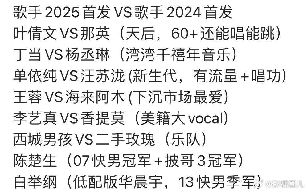 歌手2025