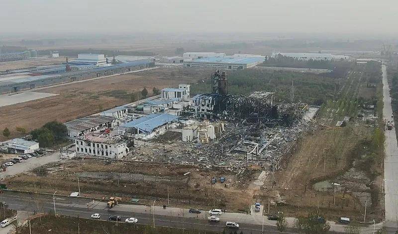 高密爆炸化工厂航拍，灾难背后的真相与反思