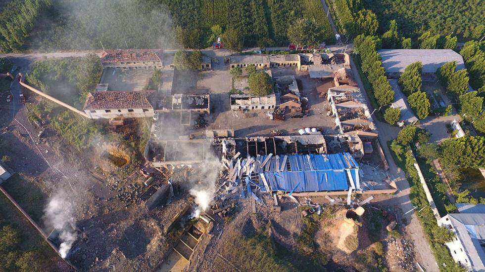 高密爆炸化工厂航拍图背后的故事
